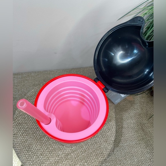 Minnie Mouse Polka Dot Tumbler/snack cup combo with Straw - Picture 2 of 4